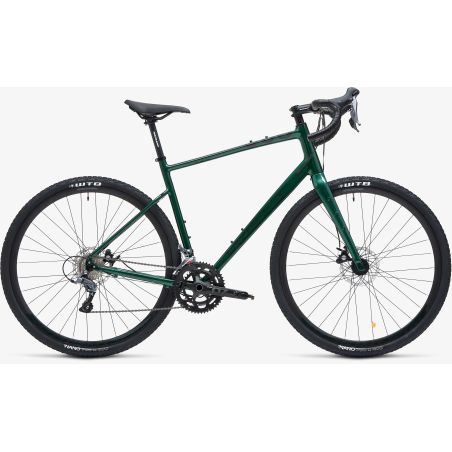 VÉLO GRAVEL WELT G80 UNISEXE VERT FONCÉ