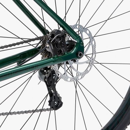 VÉLO GRAVEL WELT G80 UNISEXE VERT FONCÉ